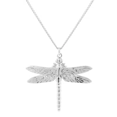 Lee Renee Women's Dragonfly Necklace - Silver