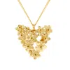 Lee Renee Women's Forget Me Not Heart Necklace – Gold