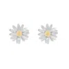 Lee Renee Women's Gold / Silver Daisy Earrings – Silver & Gold In Multi