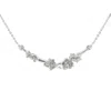 Lee Renee Women's Grey / Silver Cherry Blossom Branch Necklace – Silver In Gray