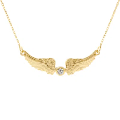 Lee Renee Women's Guardian Angel Diamond Necklace – Gold