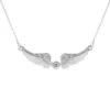 Lee Renee Women's Guardian Angel Diamond Necklace – Silver