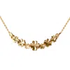 Lee Renee Women's Lucky Clover Bar Necklace – Gold In Gold