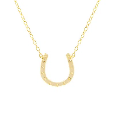Lee Renee Women's Lucky Horseshoe Necklace - Gold