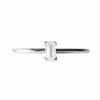 Lee Renee Women's Moissanite Baguette Ring - Silver In Silver