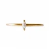 Lee Renee Women's Moissanite Marquise Ring - Gold In Gold
