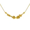 Lee Renee Women's Neutrals / Gold Cherry Blossom Branch Necklace – Gold In Gold