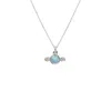 Lee Renee Women's Opal & Diamonds Necklace – Silver In Silver