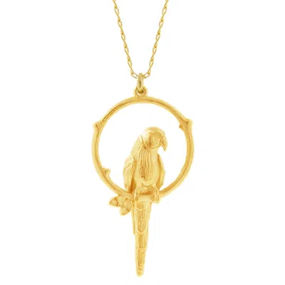 Lee Renee Women's Parakeet Necklace – Large, Upright - Gold