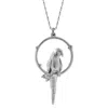 Lee Renee Women's Parakeet Necklace – Large, Upright - Silver In Silver