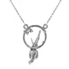 Lee Renee Women's Parakeet Necklace – Small, Upside Down - Silver In Silver