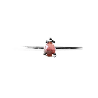 Lee Renee Women's Pink Tourmaline Ring - Silver