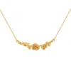 Lee Renee Women's Poppy & Poppy Seedpod Necklace - Gold In Gold