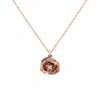 Lee Renee Women's Poppy Diamond Necklace - Rose Gold Vermeil In Gold