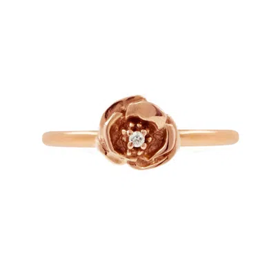Lee Renee Women's Poppy Diamond Ring – Rose Gold Vermeil