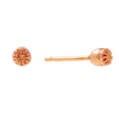 Lee Renee Women's Poppy Seedpod Earrings - Rose Gold