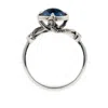 Lee Renee Women's Seahorse Blue Topaz Ring - Silver