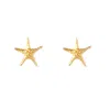 Lee Renee Women's Starfish Earrings - Gold In Gold