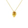 Lee Renee Women's Strawberry Necklace - Small - Gold In Gold