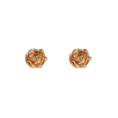 Lee Renee Women's Tiny Rose Stud Earrings Rose Gold