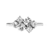 Lee Renee Women's White Topaz Cluster Ring - Silver In Silver