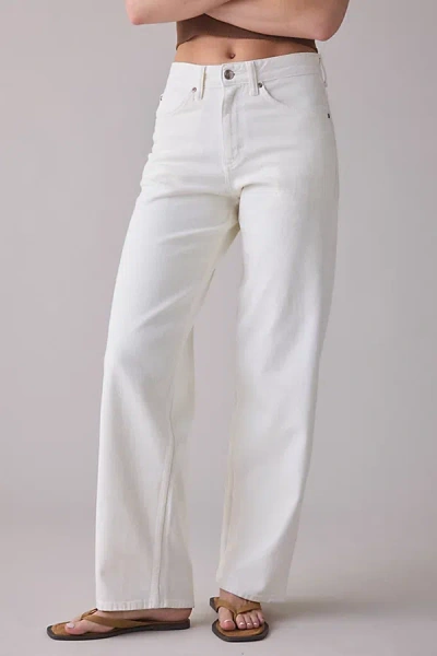 Lee Rider Mid-rise Loose Straight Jean In Vintage White, Women's At Urban Outfitters