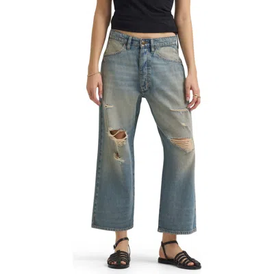 Lee Ripped Crop Loose Fit Jeans In Multi