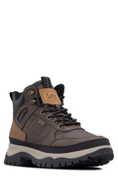 Lee Ryder Lace Up Boot In Brown