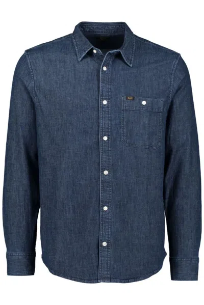 Lee Shirts Man  1123591 Road Map In Blue