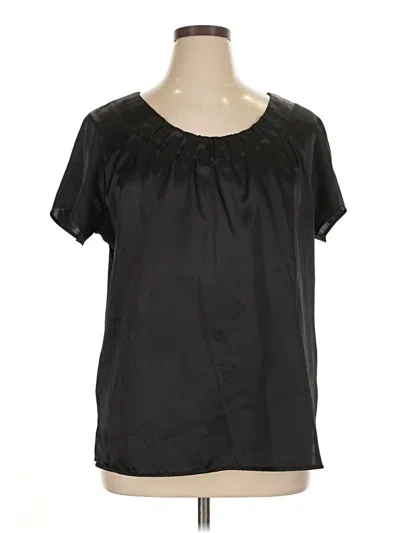 Pre-owned Lee Short Sve Blouse In Black