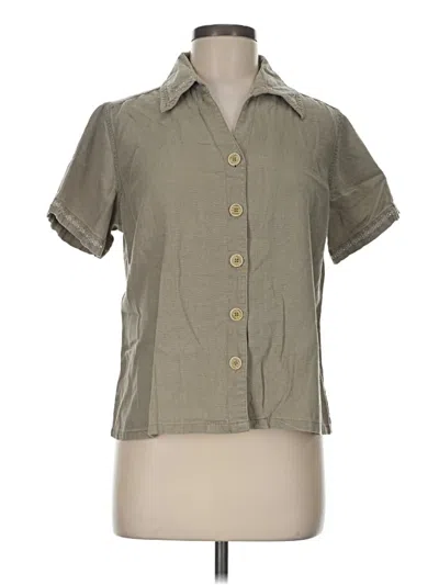 Pre-owned Lee Short Sve Blouse In Gray