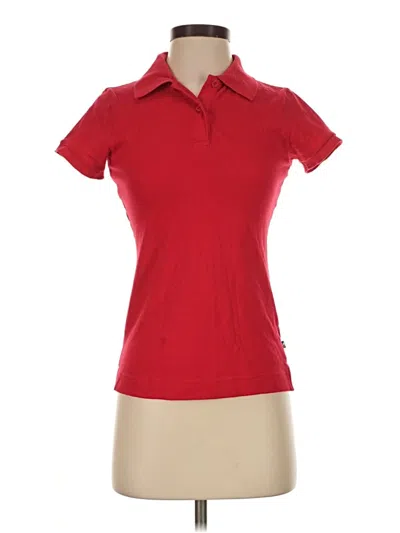 Pre-owned Lee Short Sve Polo Shirt In Red
