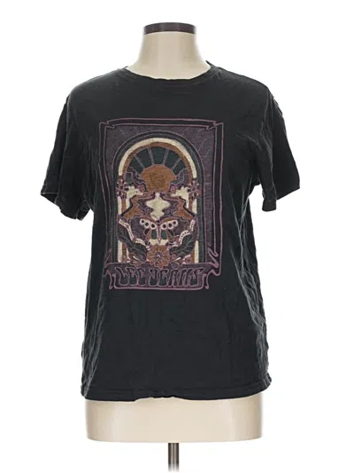 Pre-owned Lee Short Sve T-shirt In Black