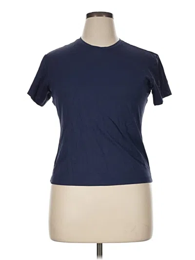 Pre-owned Lee Short Sve T-shirt In Blue