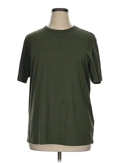 Pre-owned Lee Short Sve T-shirt In Green