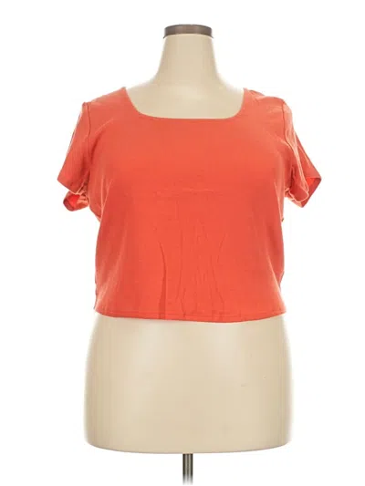 Lee Short Sve T-shirt In Orange