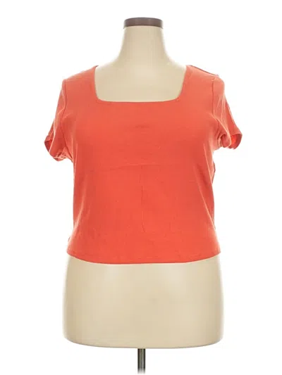 Lee Short Sve T-shirt In Orange
