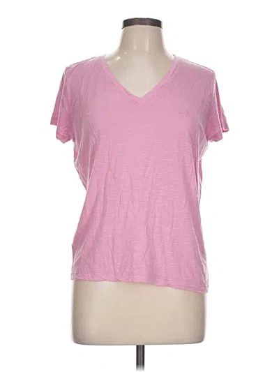 Pre-owned Lee Short Sve T-shirt In Pink