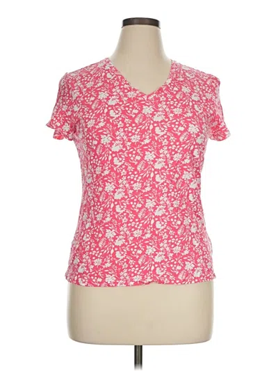 Pre-owned Lee Short Sve T-shirt In Pink