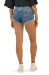 Lee Shorty Cutoff Denim Shorts In Classic Indigo