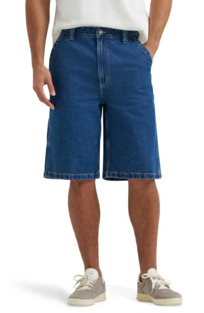 Lee Skater Denim Carpenter Shorts In Blue