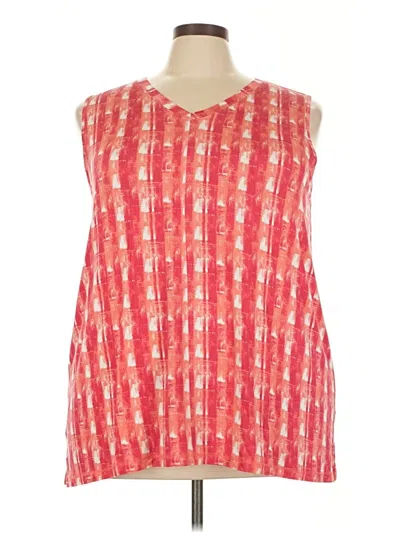 Pre-owned Lee Sveless Blouse In Red