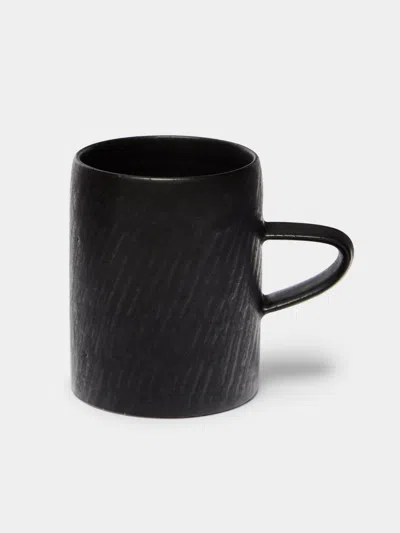 Lee Song-am Black Clay Medium Mugs (set Of 4)  Abask Gift Set