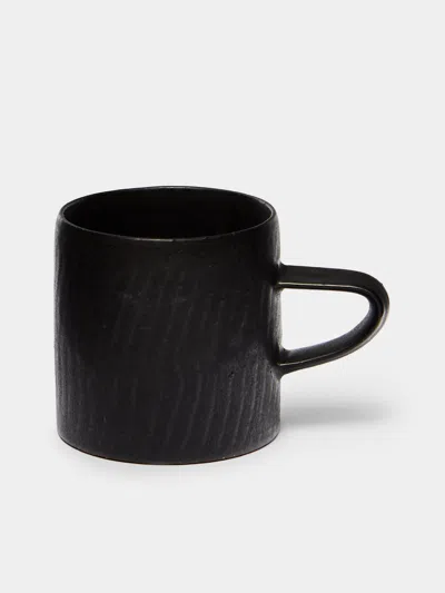 Lee Song-am Black Clay Small Mugs (set Of 4)  Abask Gift Set