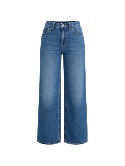 Lee Stella Wide-leg Denim Jeans In Blue