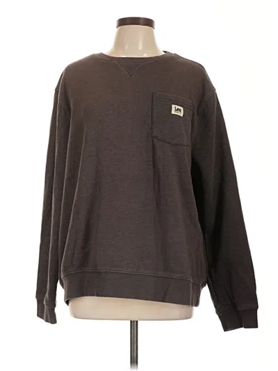 Pre-owned Lee Sweatshirt In Brown