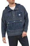 Lee Topstitched Denim Anorak In Lake Edge