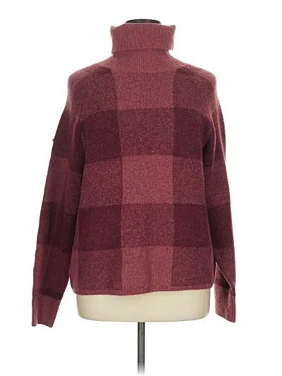 Pre-owned Lee Turtleneck Sweater In Burgundy
