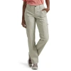 Lee Ultra Lux Womens Stretch Fabric Straight Mid Rise Cargo Pant In Sand