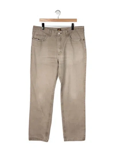 Pre-owned Lee Vintage Straight-leg Jeans In Neutral